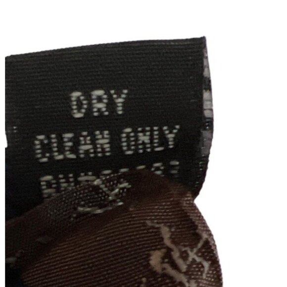 VTG Stacy Adams 100% Silk Neck Tie Blue Red Abstract Crest Men's - Picture 8 of 8